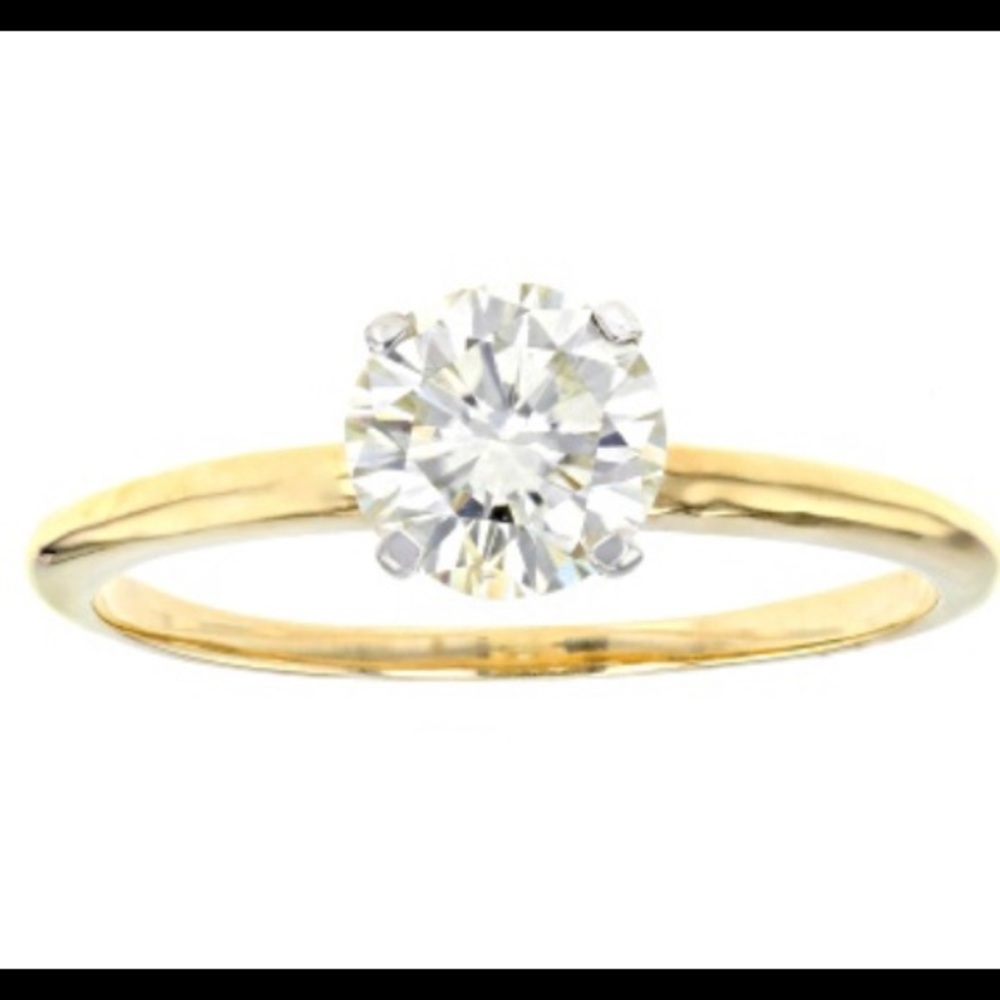 Moissanite 1.20 ct 14k Solitaire Ring